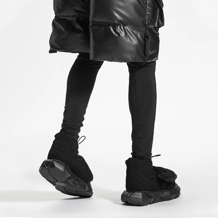 NORVINCY Warm Wear-Resistant Slip-Resistant Coverage Short Mid-Calf Snow Boots Unisex-6