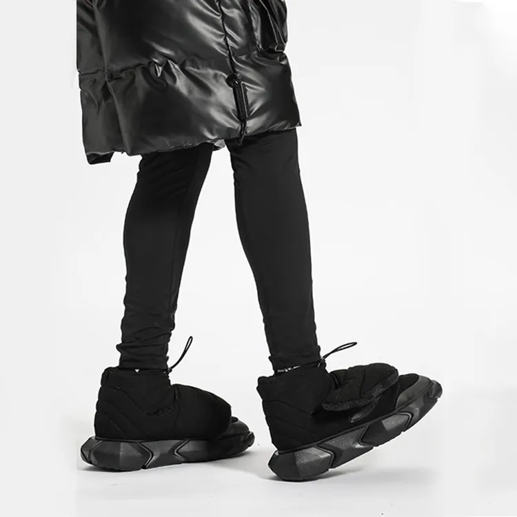 NORVINCY Warm Wear-Resistant Slip-Resistant Coverage Short Mid-Calf Snow Boots Unisex-5