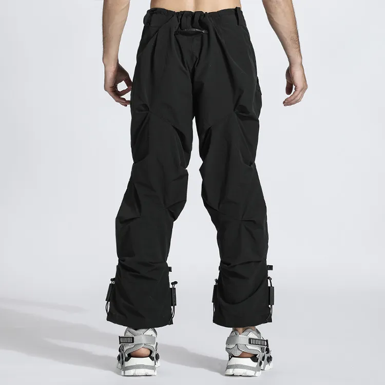 NORVINCY Western Outdoor Solid Color Casual Pants Unisex-3