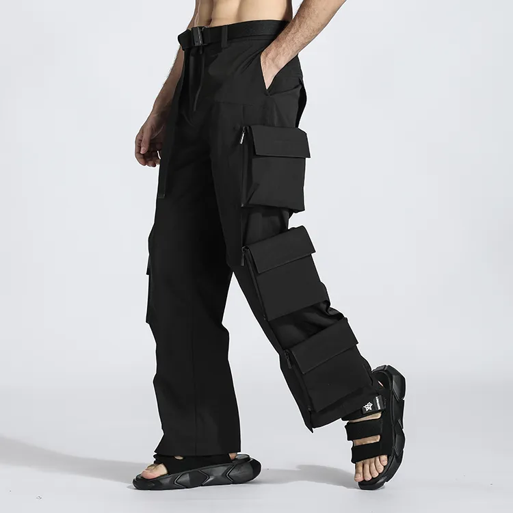 NORVINCY Western Outdoor Tactical Black Warrior Cargo Pants Men's-2