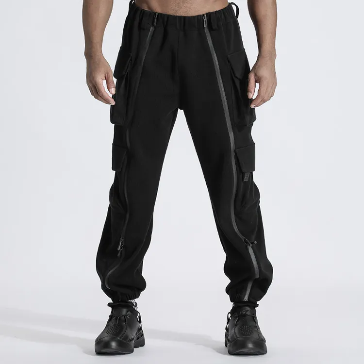NORVINCY Trendy Solid Color Versatile Outdoor Cargo Pants Unisex-4