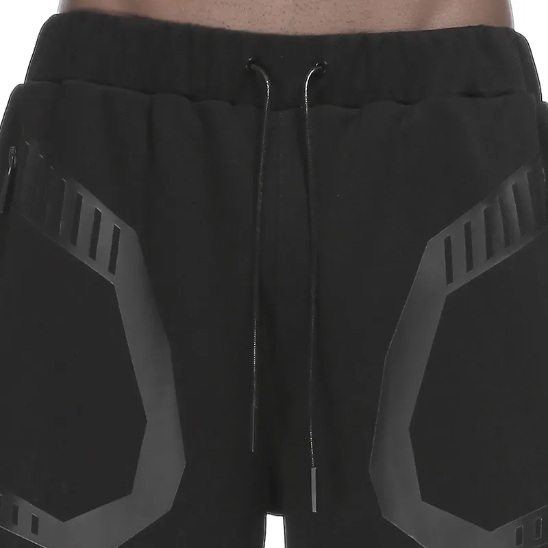 NORVINCY Casual Shorts Unisex Black-2