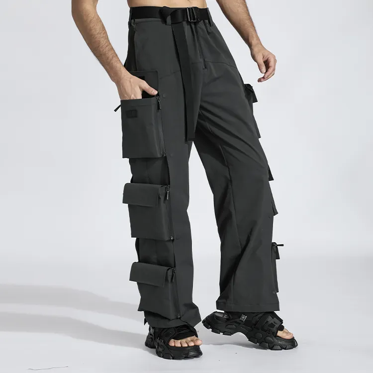 NORVINCY Western Outdoor Tactical Black Warrior Cargo Pants Men's-8