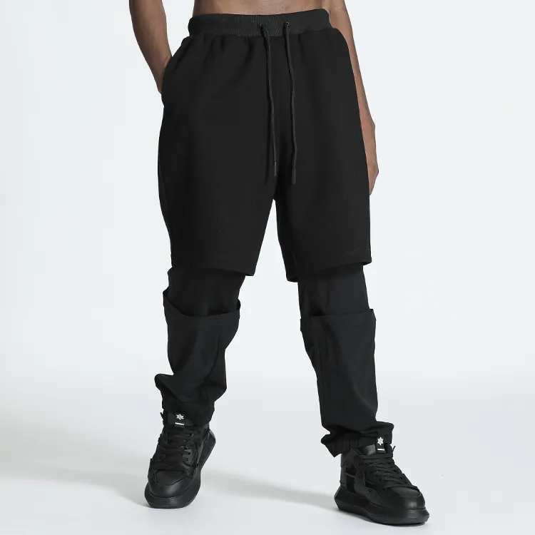 NORVINCY Western Sports & Fitness Knitted Fabric Casual Pants Unisex-3