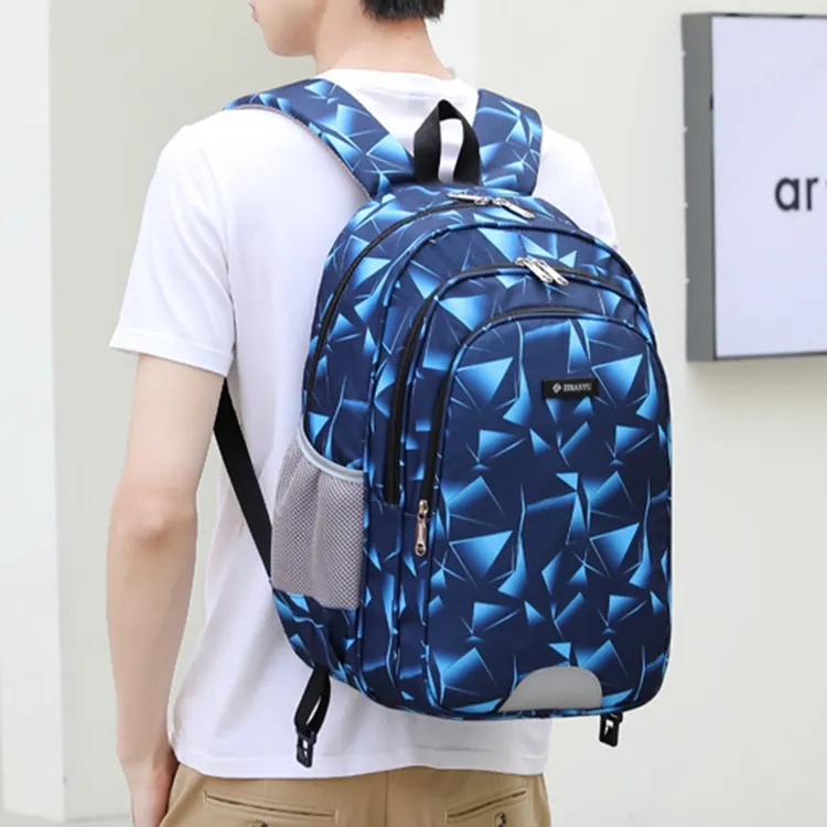 Natural Fish Nylon Backpack Unisex-9