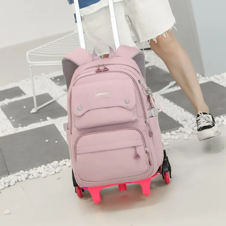Natural Fish Nylon Backpack Regular Pink Purple Blue Gray Black-6