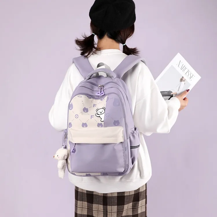 Natural Fish Nylon Backpack Unisex-2