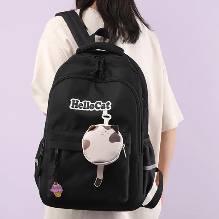 Natural Fish Nylon Backpack Unisex-3