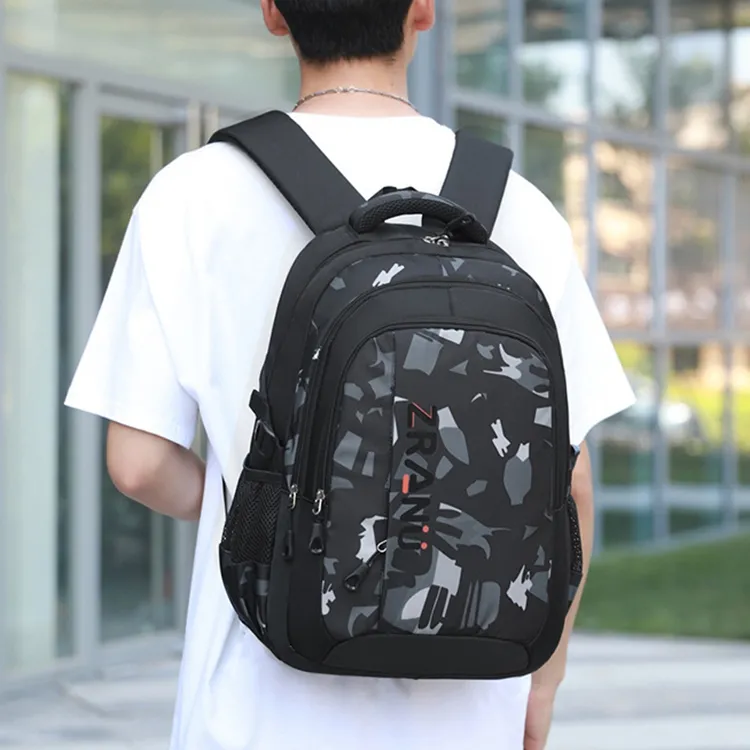 Natural Fish Oxford Backpack Unisex-8