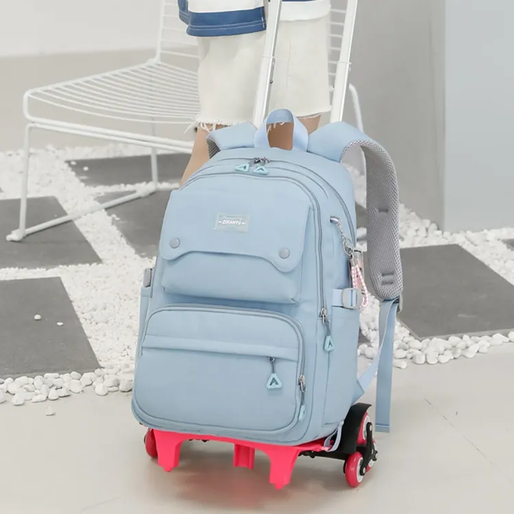 Natural Fish Nylon Backpack Regular Pink Purple Blue Gray Black-13