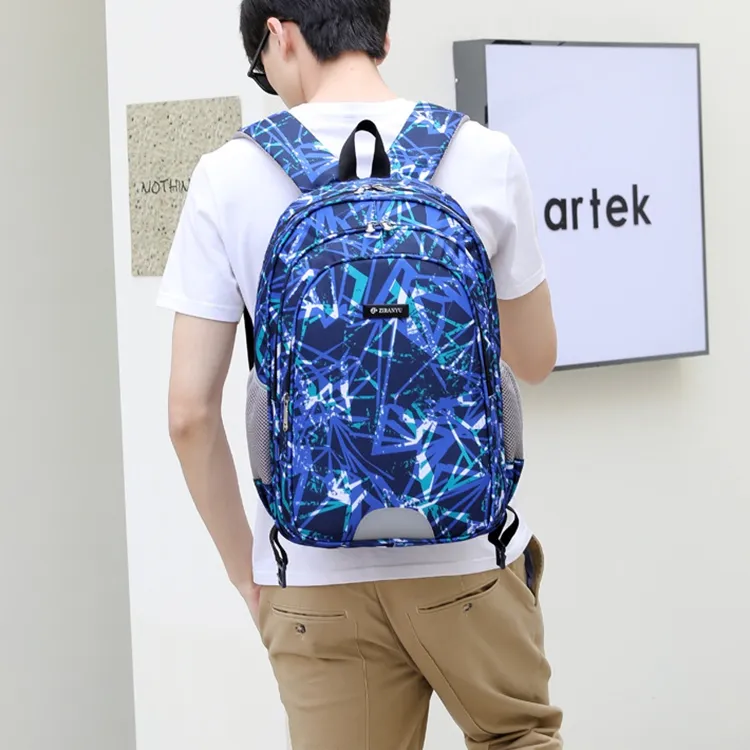 Natural Fish Nylon Backpack Unisex-12
