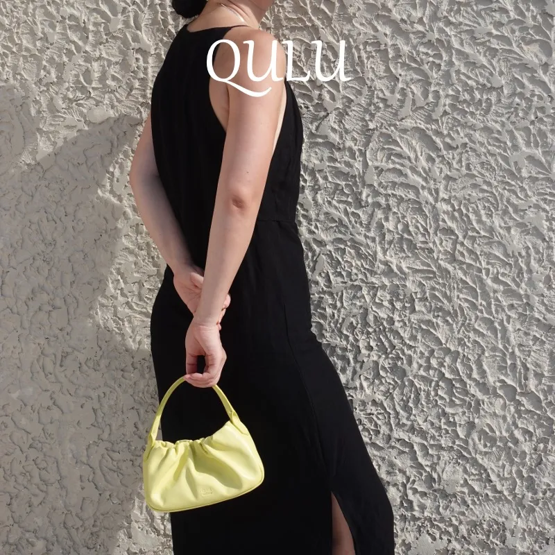 QULU Sheepskin Shoulder Bag Crossbody Bag Handbag Mini Women's White-35