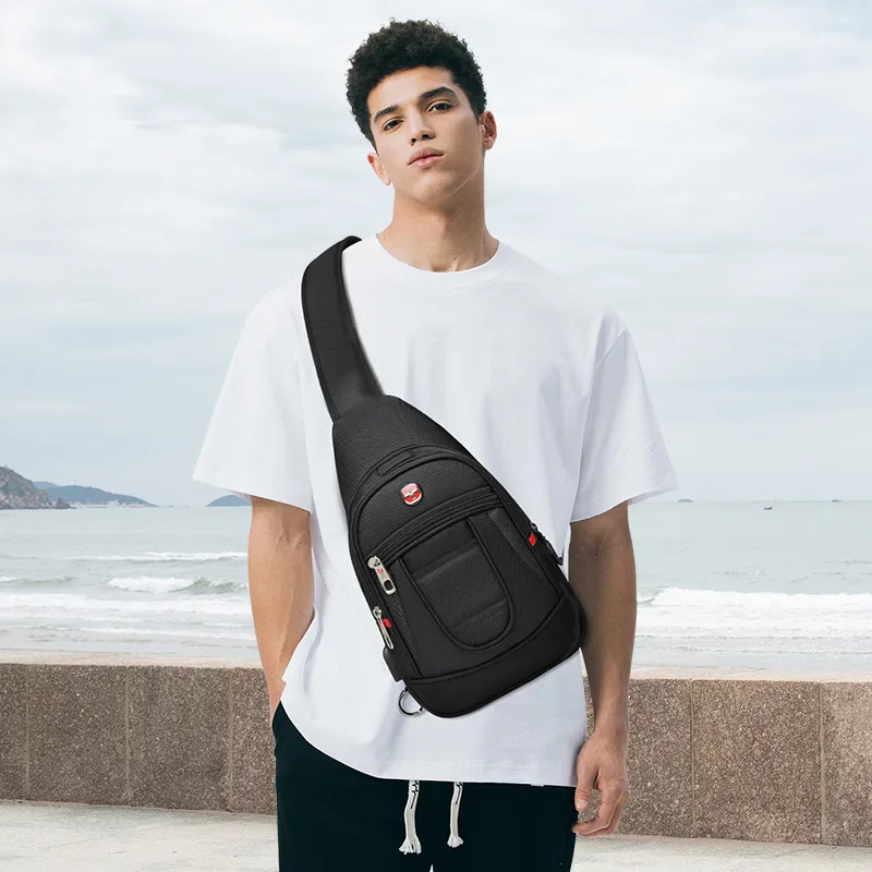CROSSGEAR Polyester Sling Bag Unisex Black-4