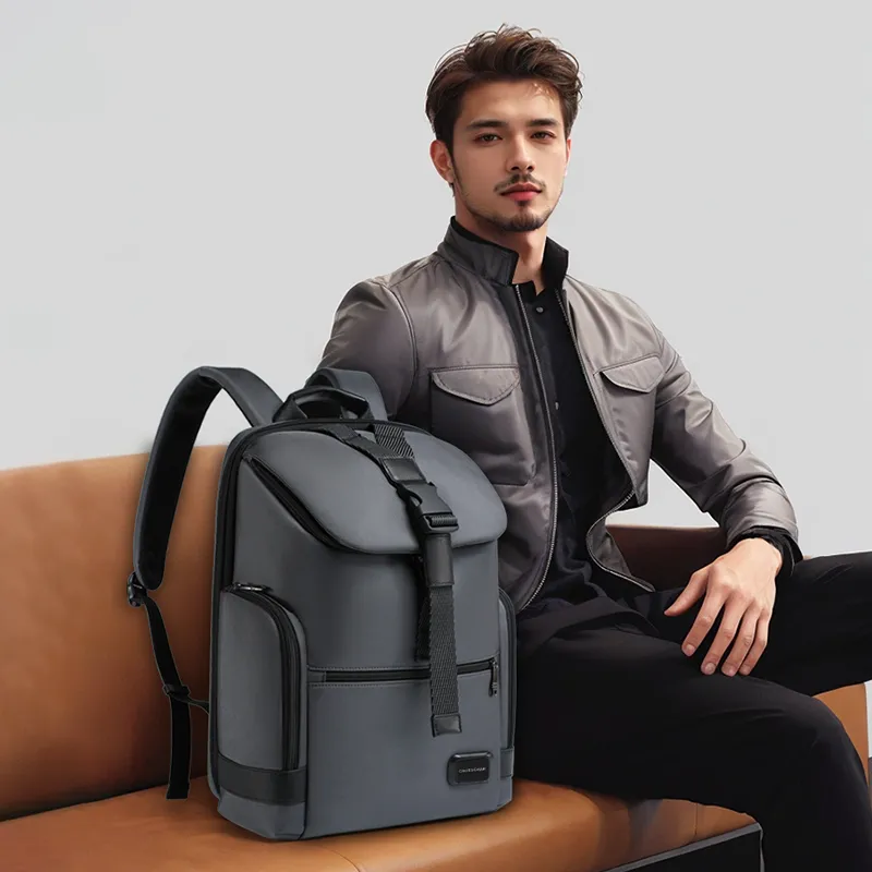 CROSSGEAR Polyester Backpack Men's Gray-4