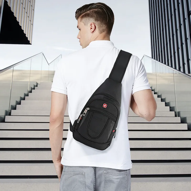 CROSSGEAR Polyester Sling Bag Unisex Black-3