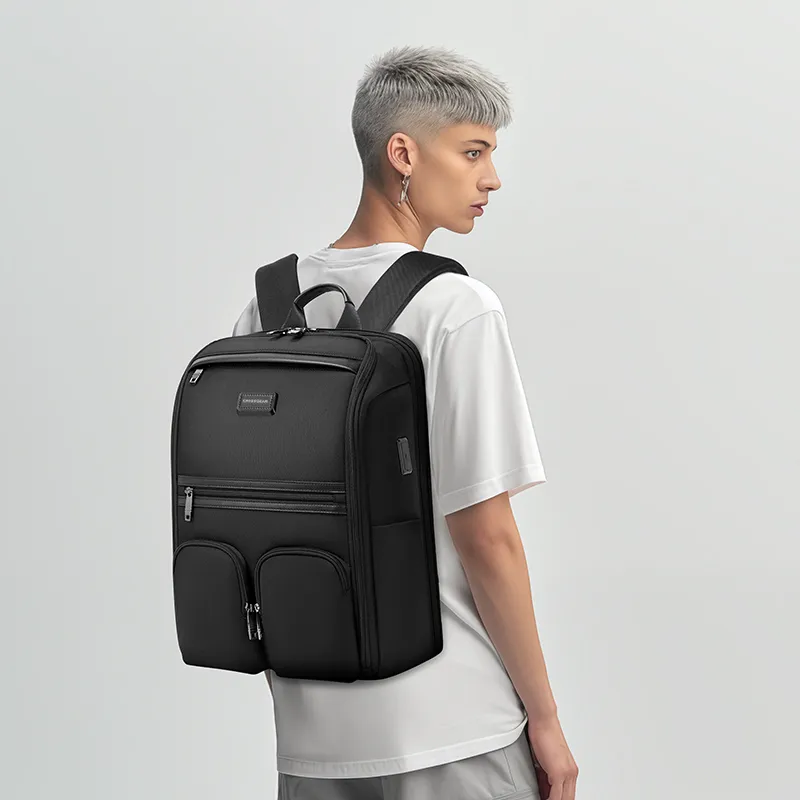 CROSSGEAR Composite Fabric Backpack Unisex Black-4