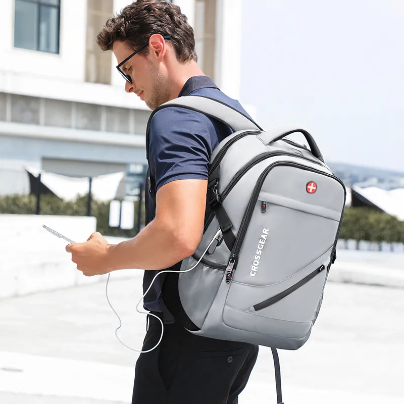 CROSSGEAR Fabric Backpack Unisex Multicolor-14