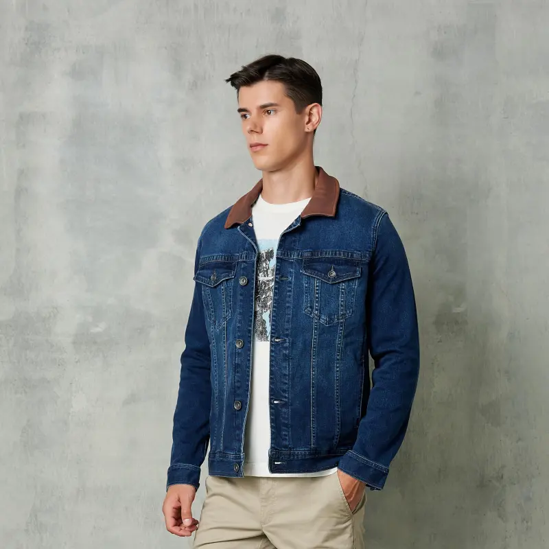 MCS Denim Jackets Men Blue-3