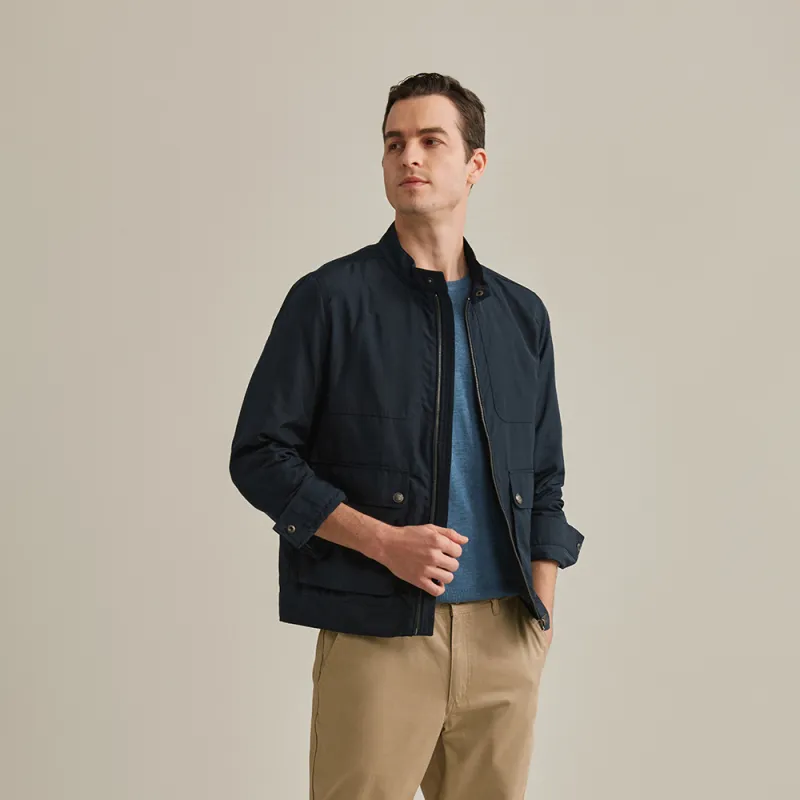 MCS Jackets Coats Men Navy Blue-4