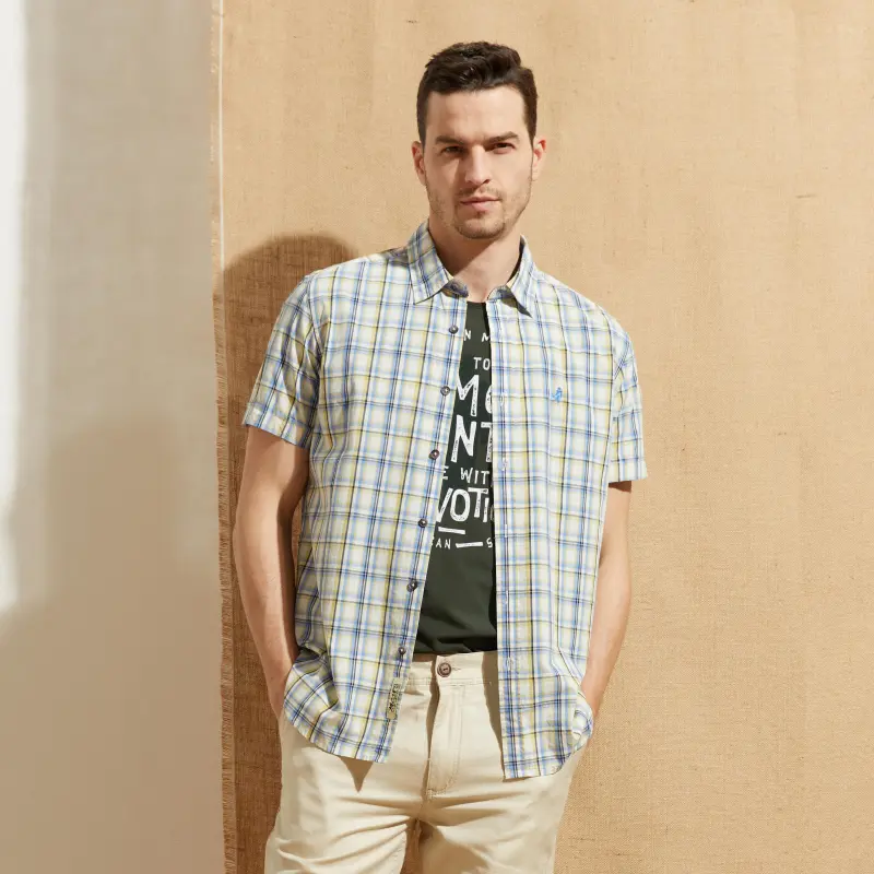 MCS Shirts Men Yellow 757-2