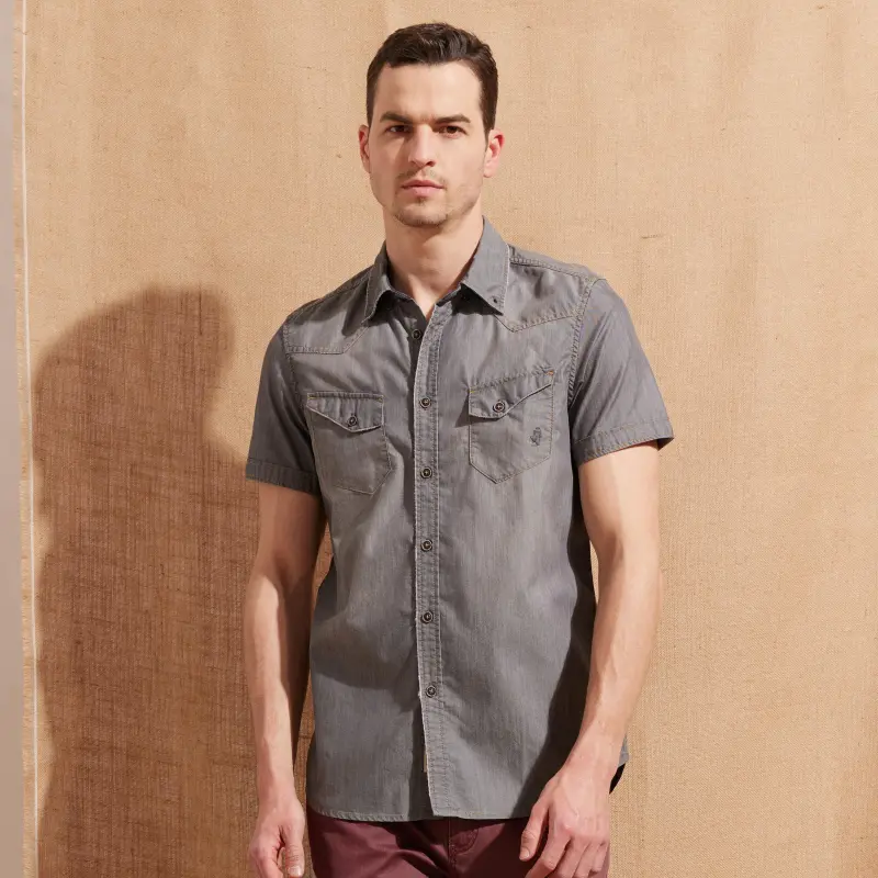MCS Shirts Men Gray Z3-2