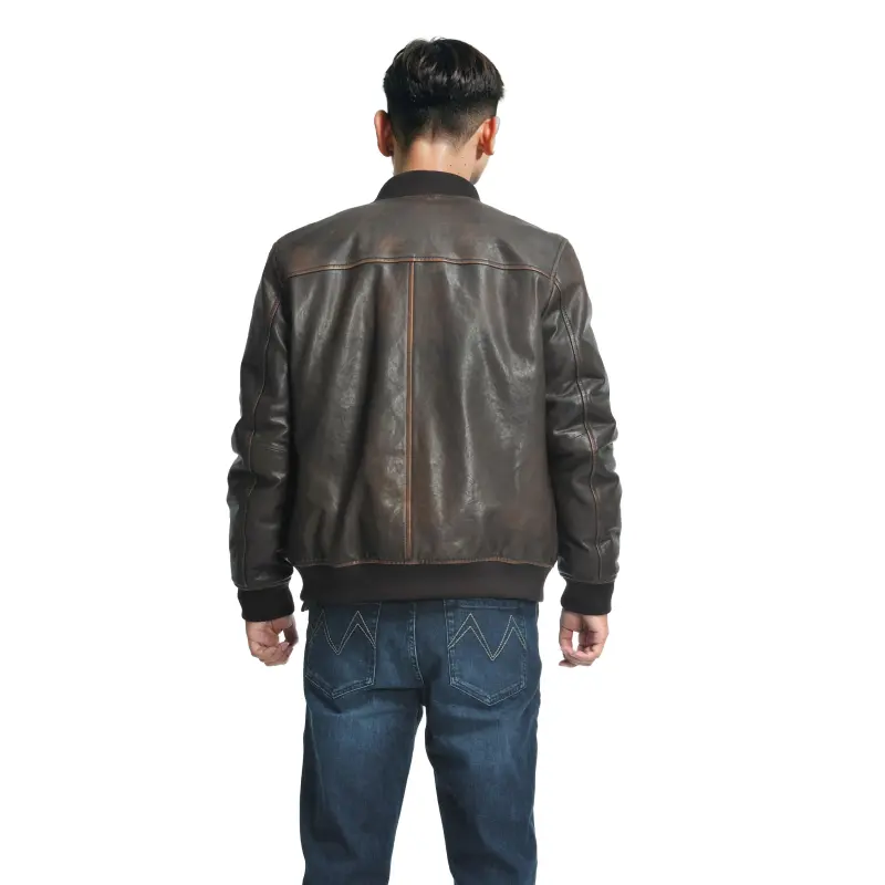 MCS Leather Jackets Men Black-2