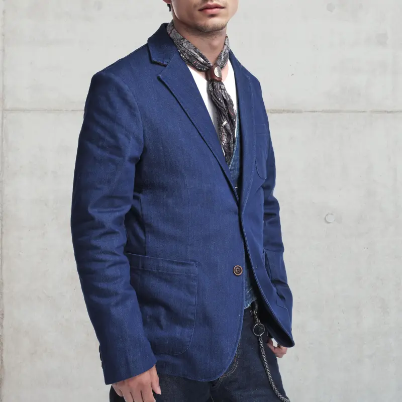 MCS Business Suit Men's Navy Blue-5