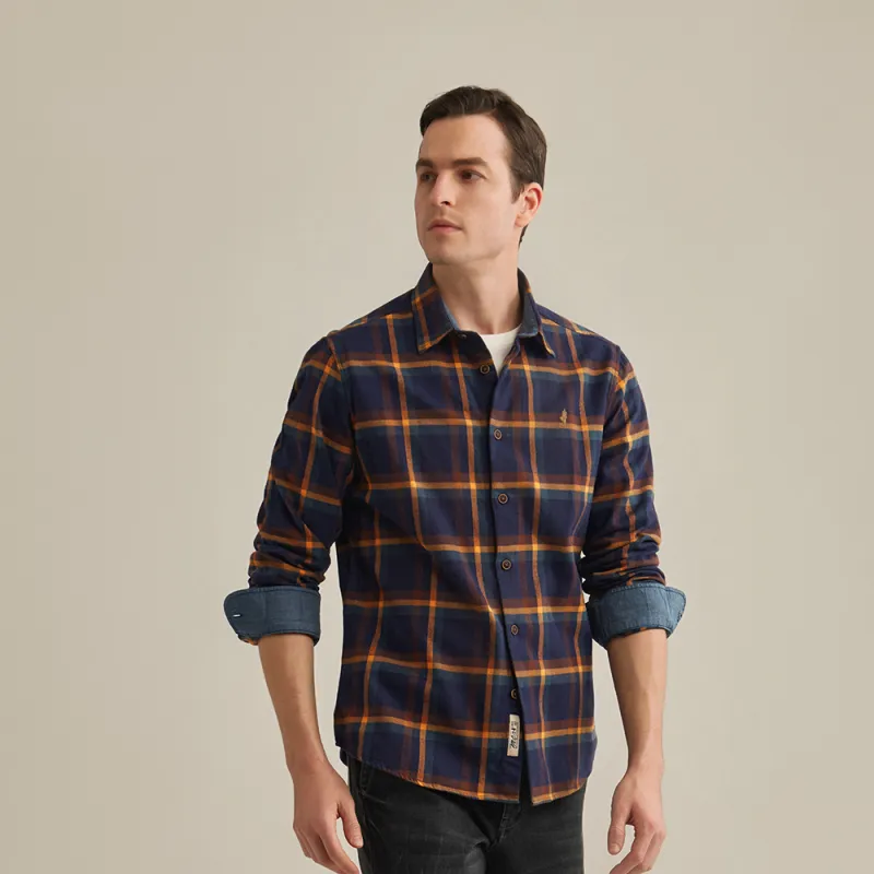 MCS Shirts Men Navy Blue-4