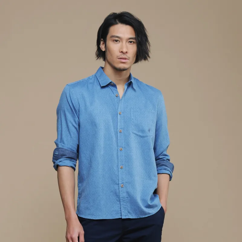 MCS Shirts Men Gray Blue-2