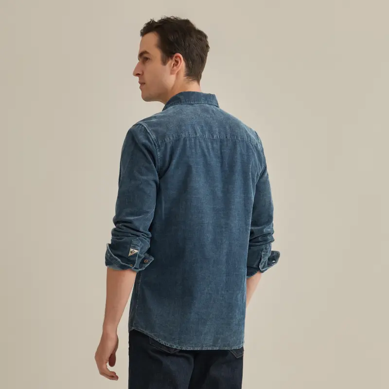 MCS Shirts Men Gray Blue-6