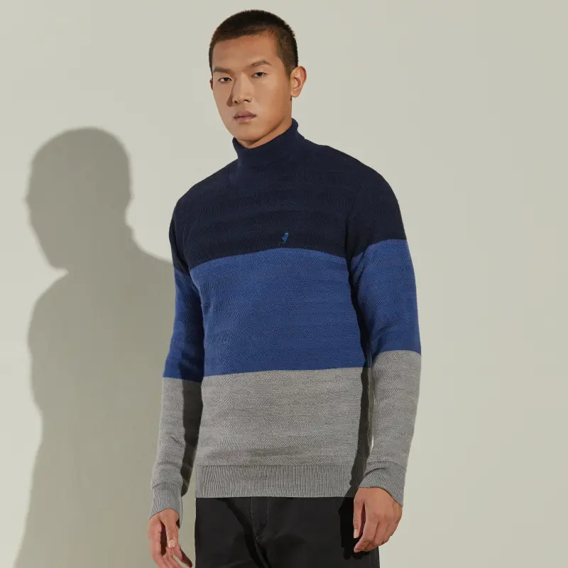 MCS Sweaters Men Navy Blue-2