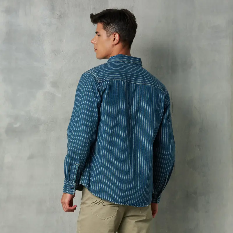 MCS Shirts Men Navy Blue-5