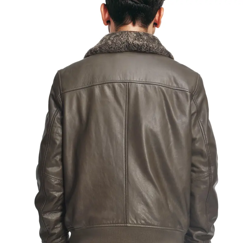 MCS Leather Jacket Men's Coffee-2