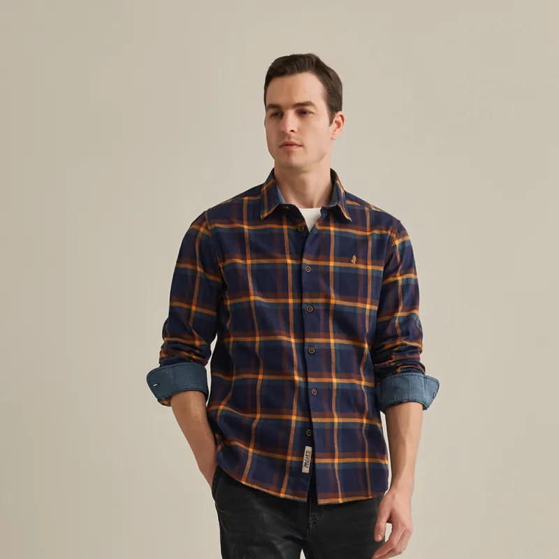 MCS Shirts Men Navy Blue-3