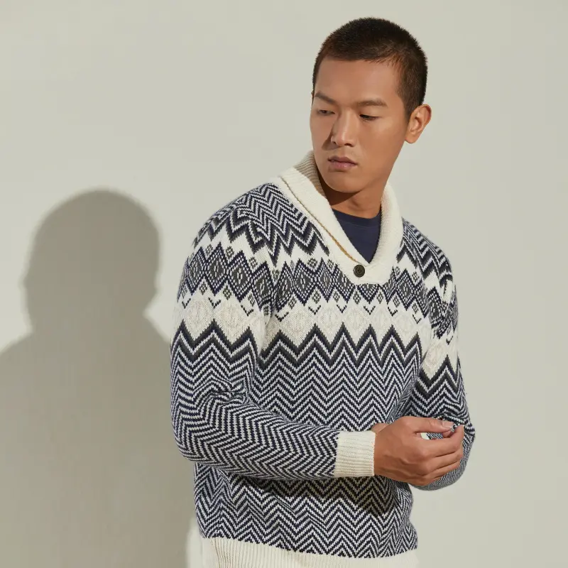 MCS Sweaters Men Navy Blue-5