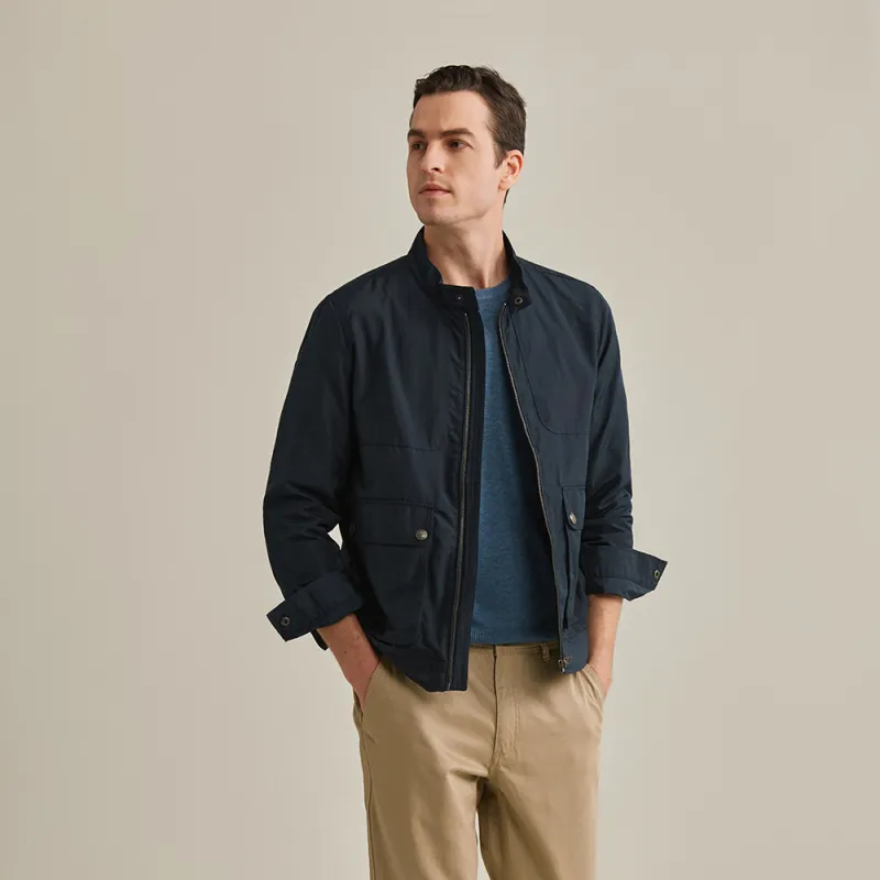 MCS Jackets Coats Men Navy Blue-5