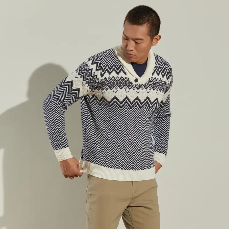 MCS Sweaters Men Navy Blue-4