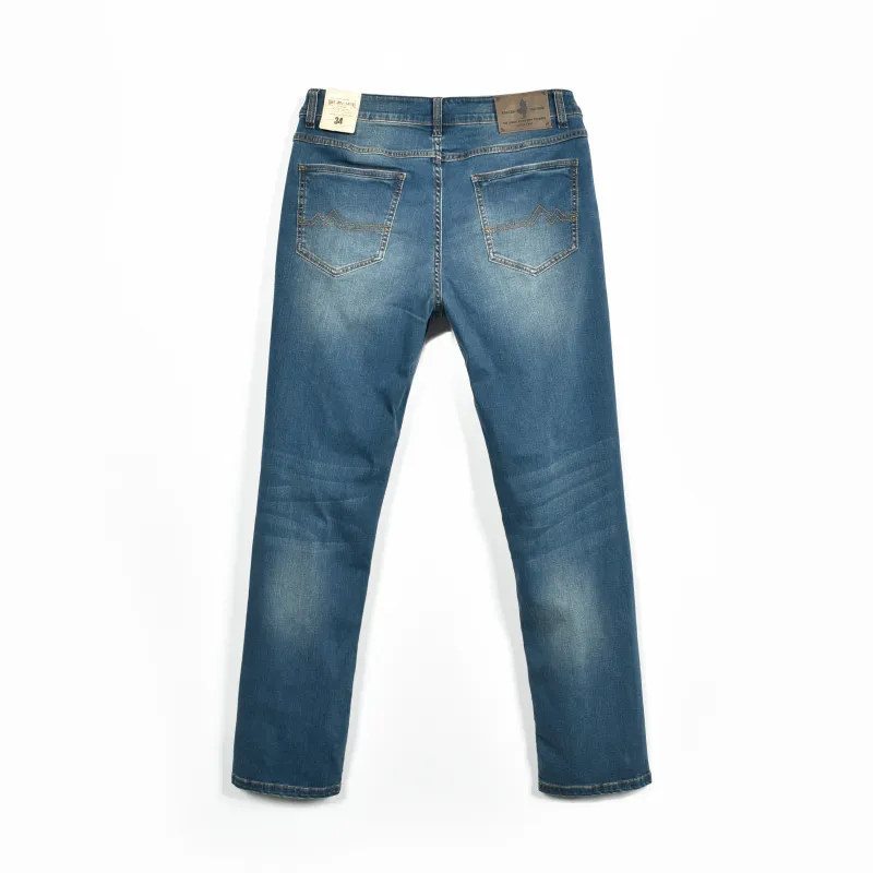 MCS Jeans Men Light Gray Blue K8-1