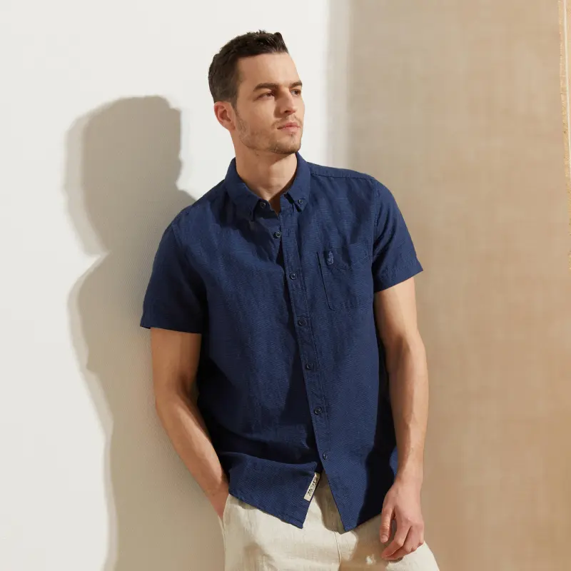 MCS Shirts Men Dark Blue K8-2