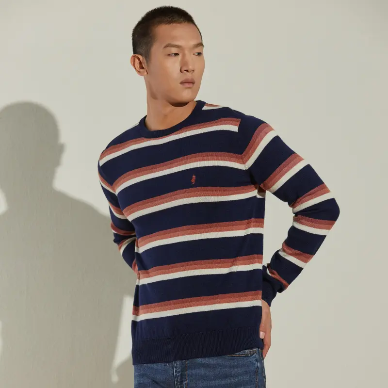 MCS Sweaters Men Navy Blue-2
