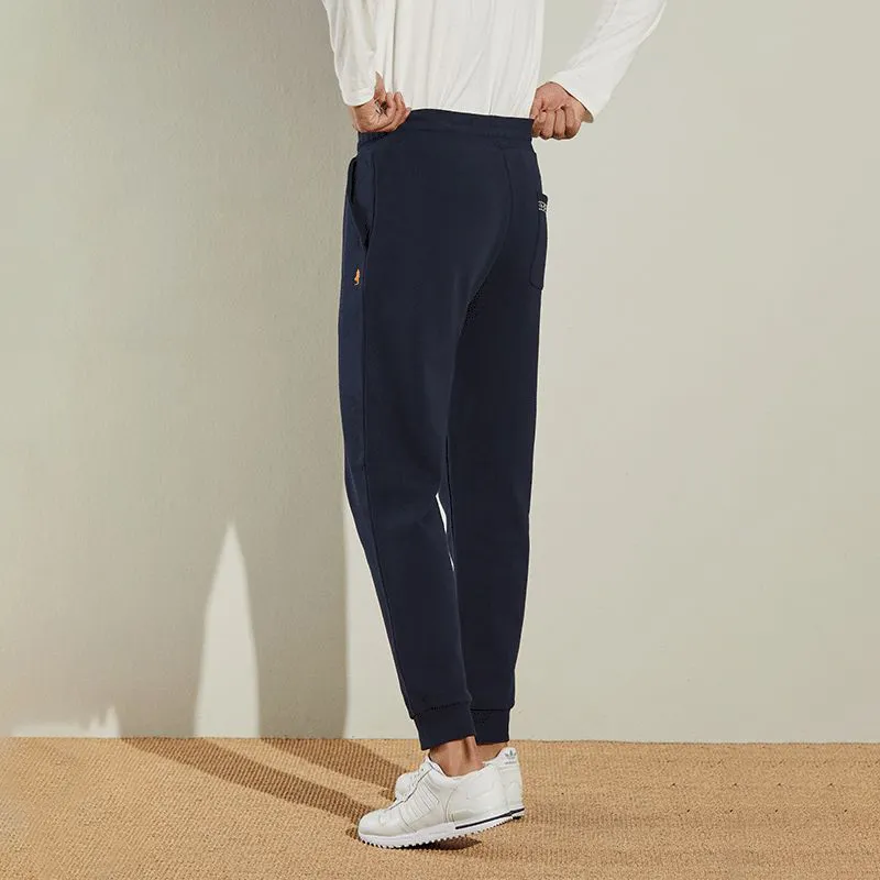 MCS Knitted Sports Pants Men's Navy Blue-4