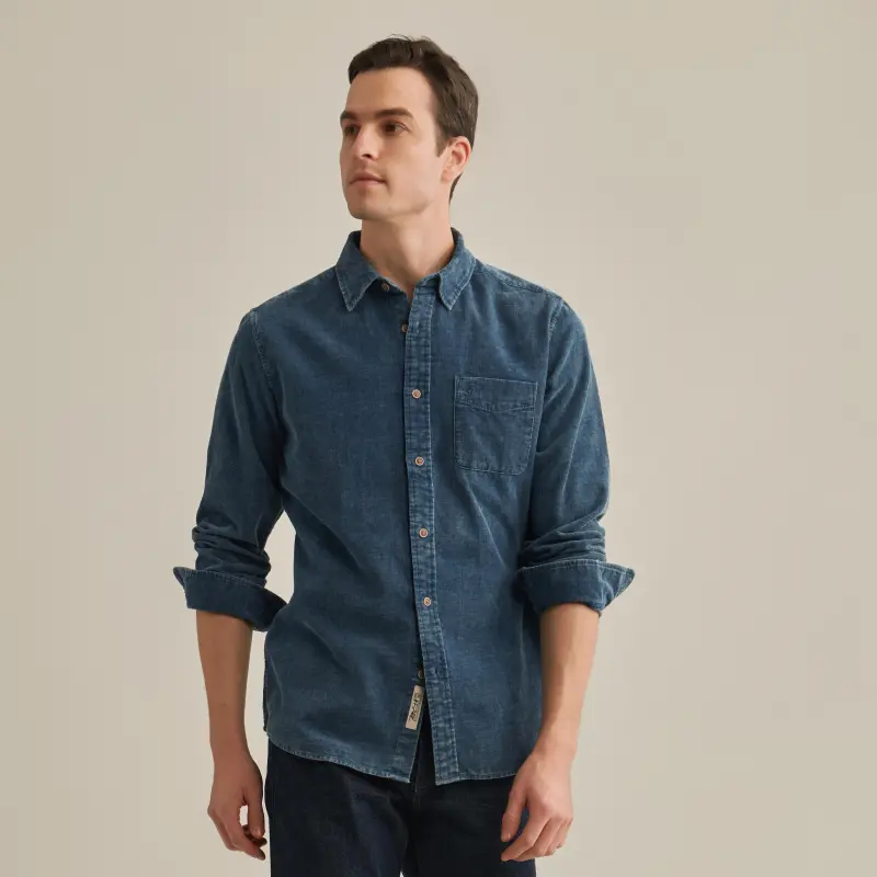 MCS Shirts Men Gray Blue-3