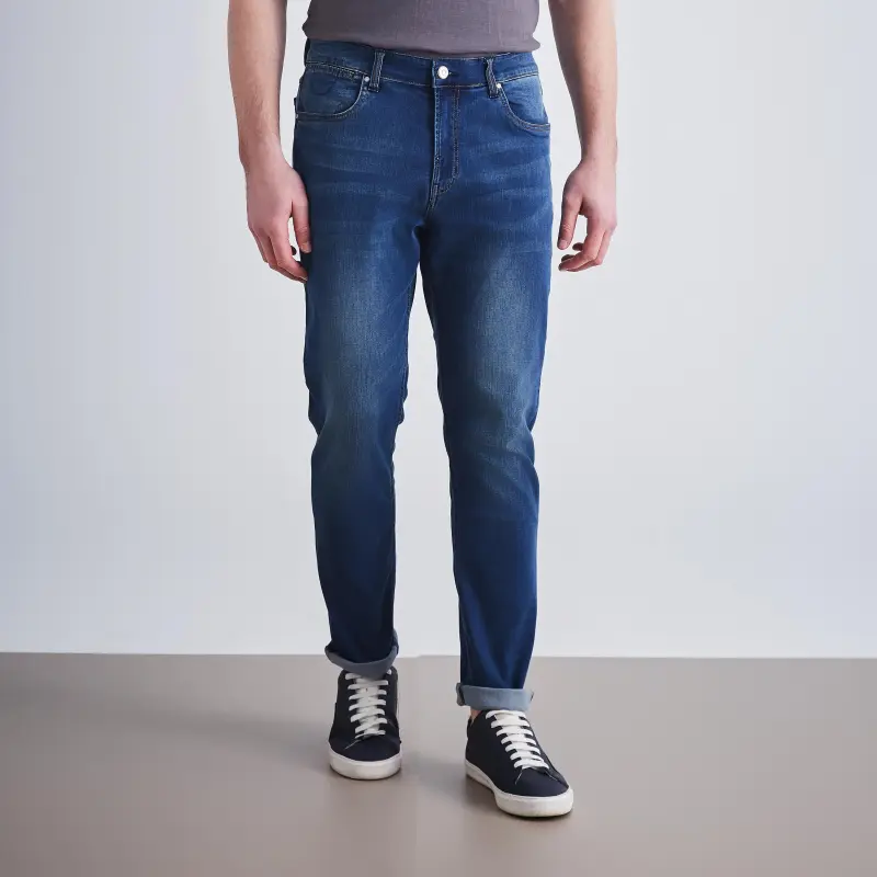 MCS Jeans Men Light Gray Blue K8-2