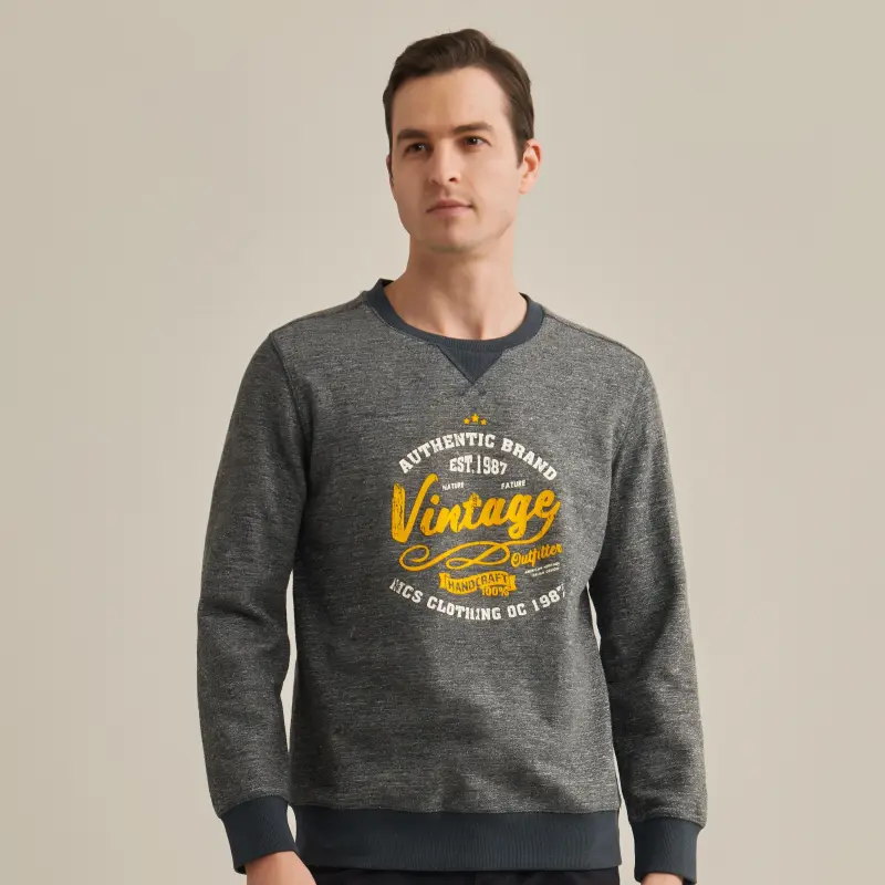 MCS Sweatshirts Men Dark Gray-2