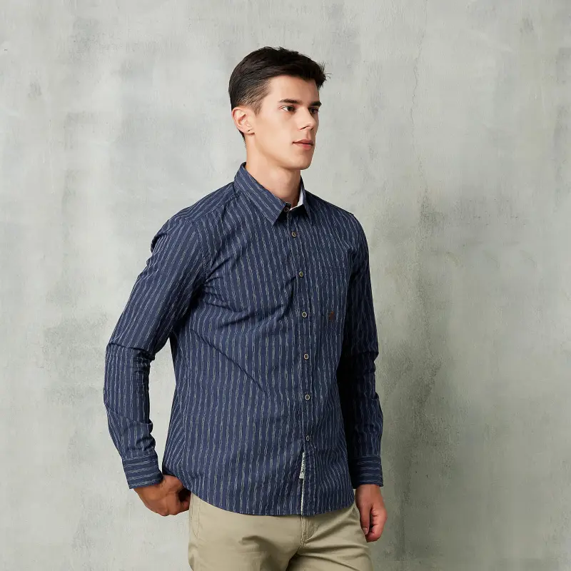 MCS Shirts Men Navy Blue-5
