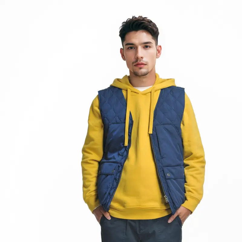 MCS Vests Men Gray Blue-2