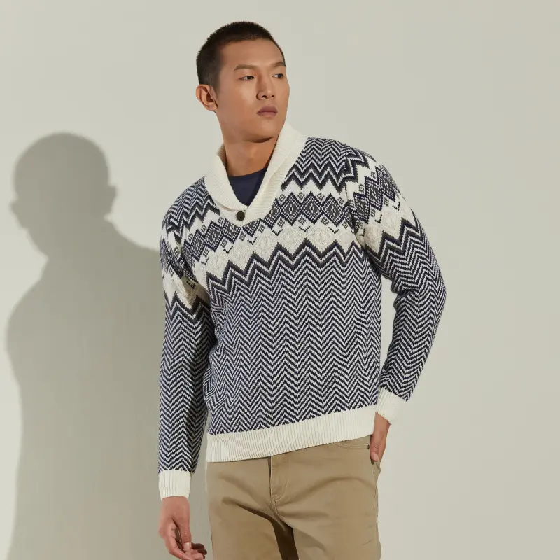 MCS Sweaters Men Navy Blue-3