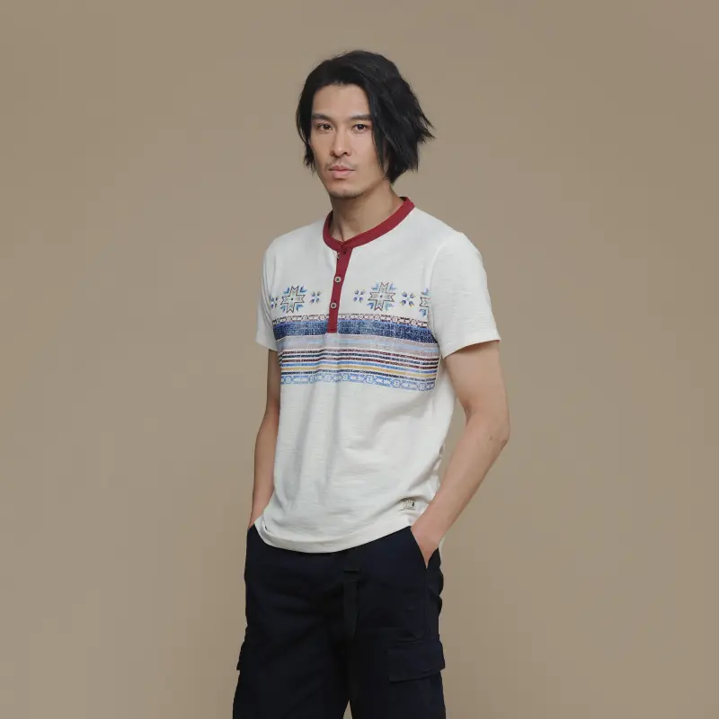 MCS T Shirts Men Beige-2