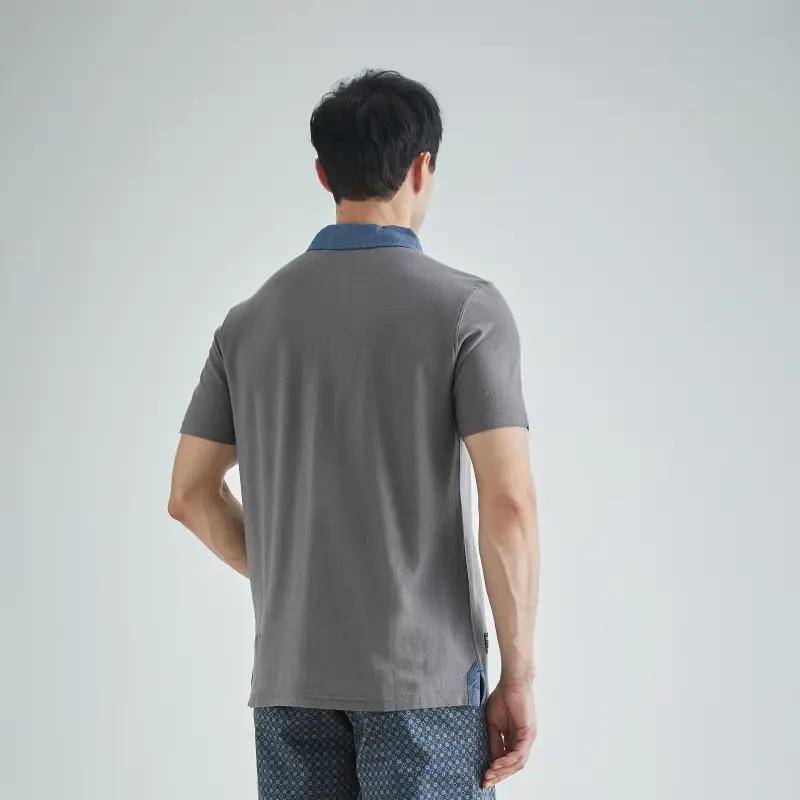 MCS Polo Shirts Men Gray Z5-5