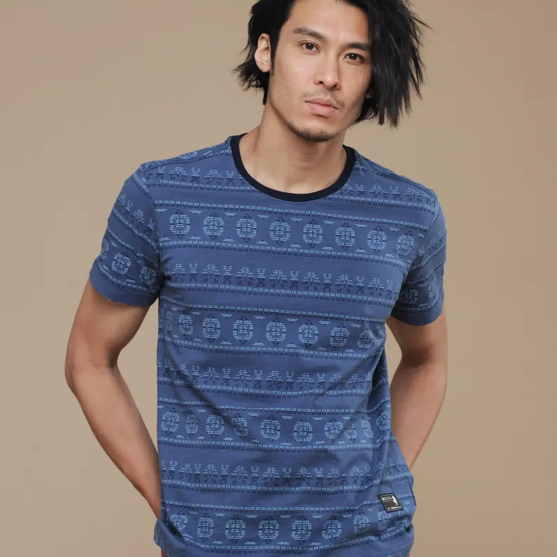 MCS T Shirts Men Gray Blue-2